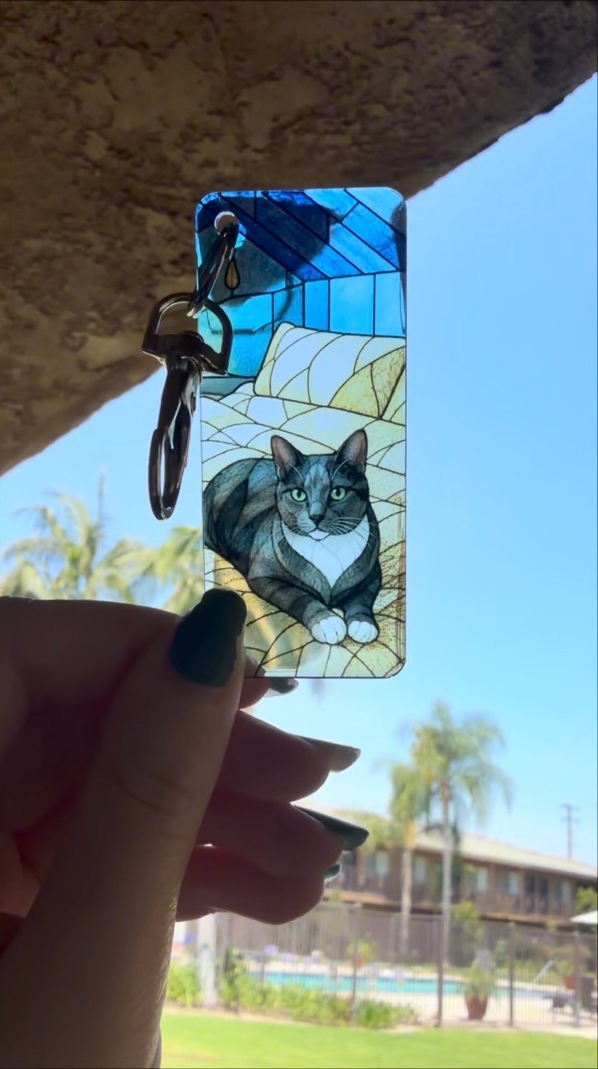 Cat Suncatcher Keychain