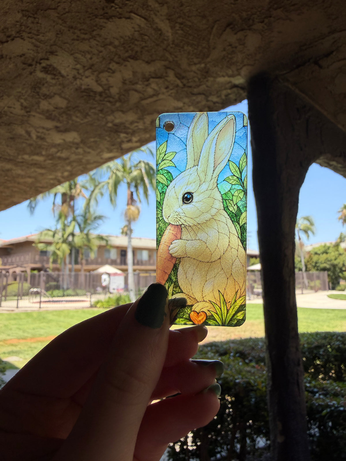 Custom Pet Photo Suncatcher Keychain – Personalized Stained Art
